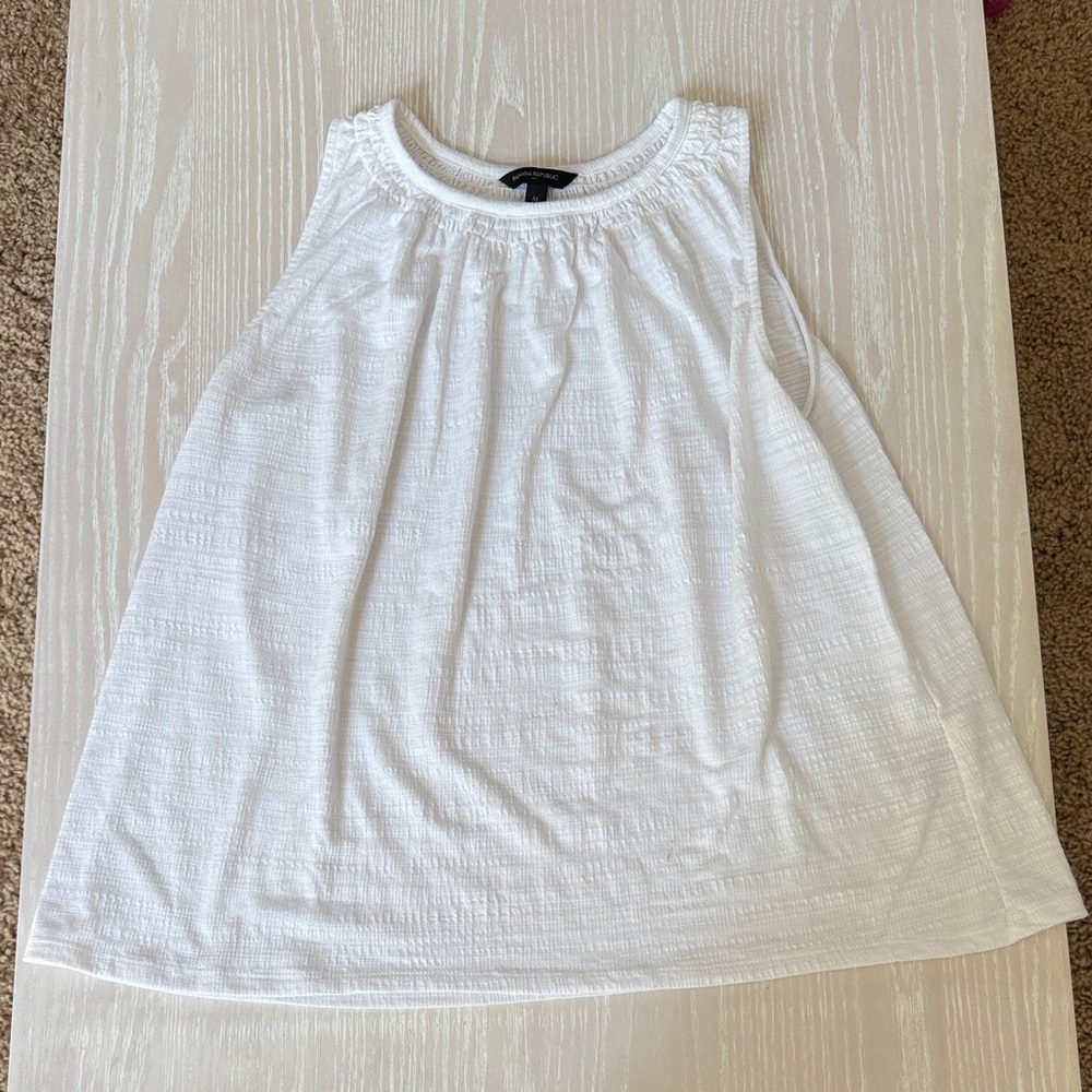 White Sleeveless Top